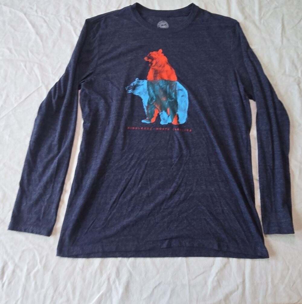 The Duck Company Highlands North Carolina Bear Long Sleeve T-Shirt